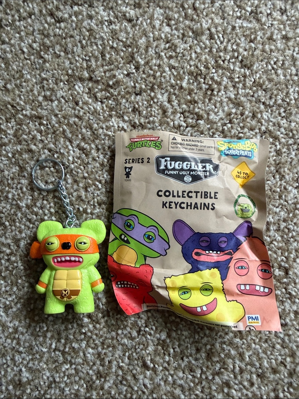 Fuggler Series 2 Collectible Keychain - Michelangelo TMNT